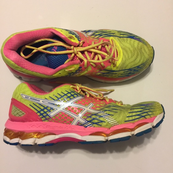 Asics Shoes - ASICS gel Nimbus, fluid ride sole, brights, 9.5.